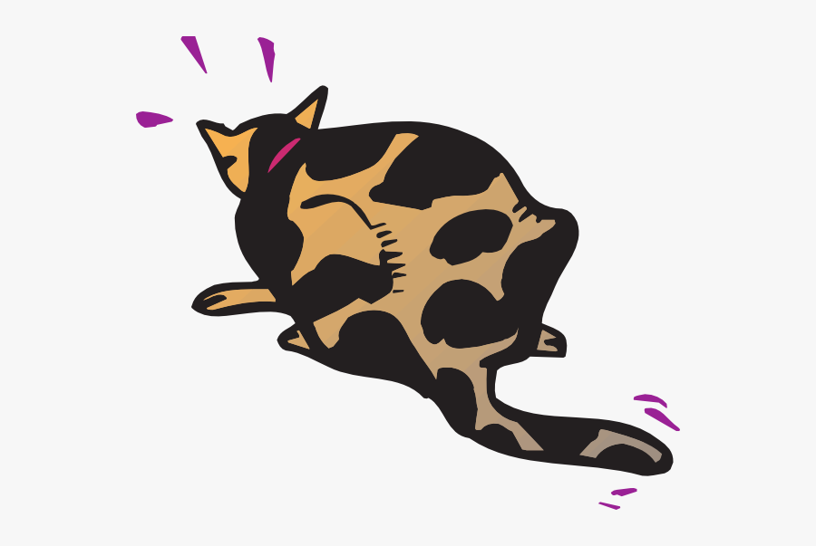 Startled Cat Svg Clip Arts - ภาพ เคลื่อนไหว ตกใจ, Transparent Clipart