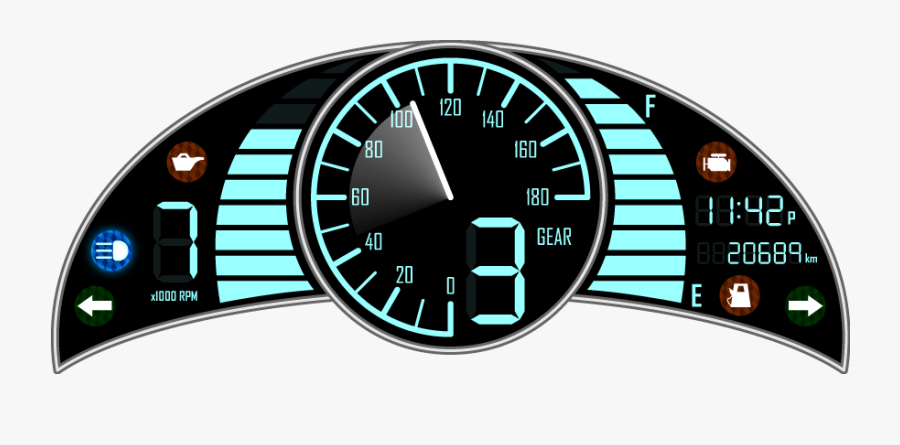 Speedometer Vector Motorcycle - Le Matos, Transparent Clipart
