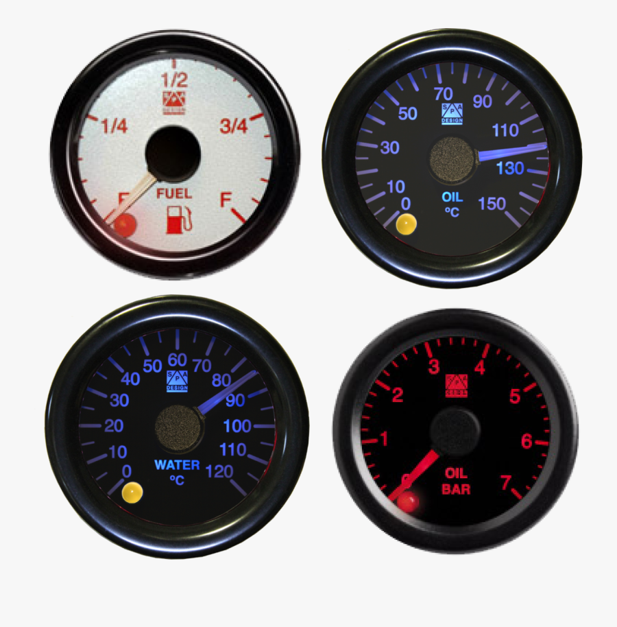 Analog Gauges, Transparent Clipart
