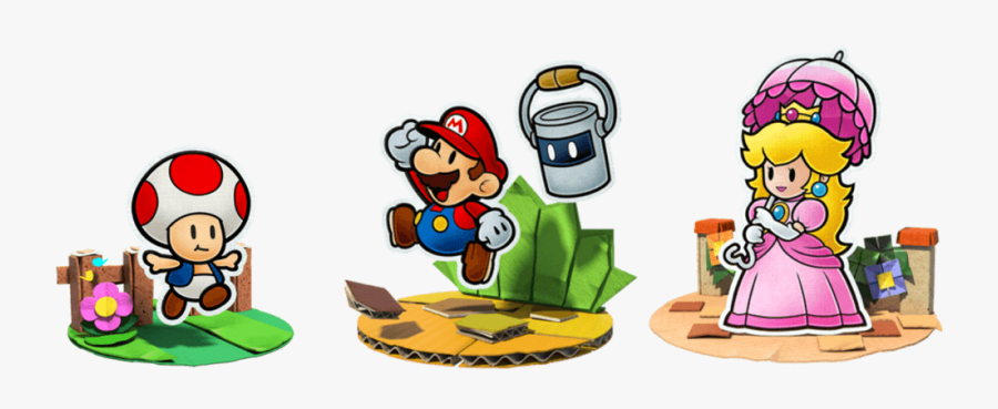 Paper Mario Color Splash Peach, Transparent Clipart