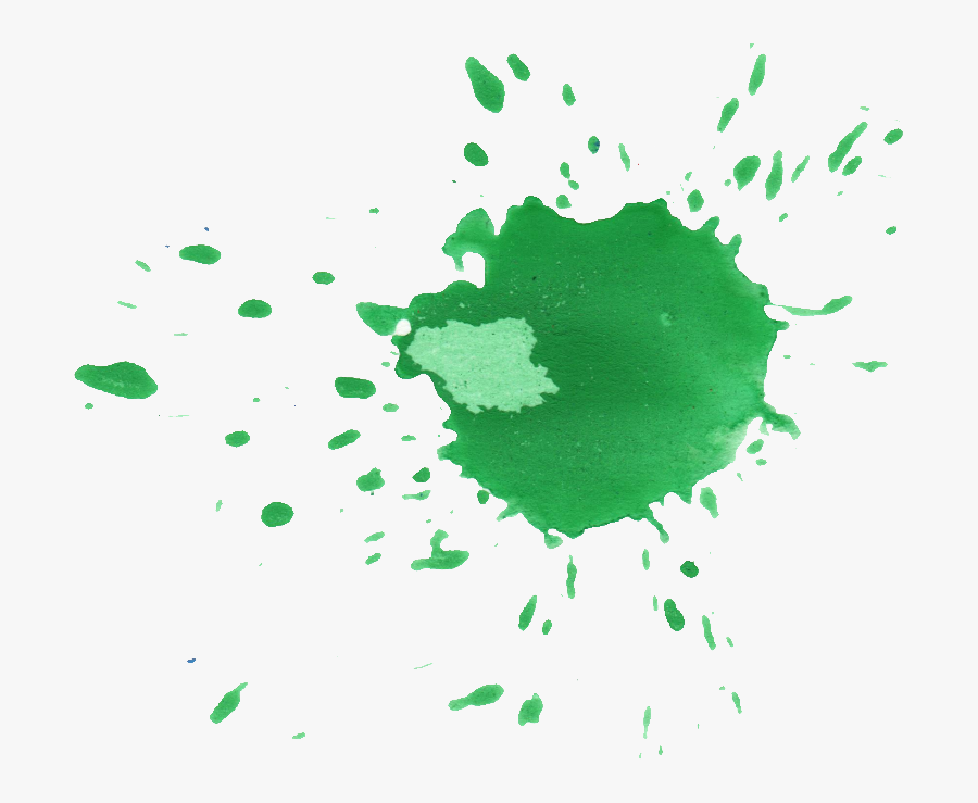 Blue Splatter Png -green Splash Png - Watercolour Splash Png Green, Transparent Clipart