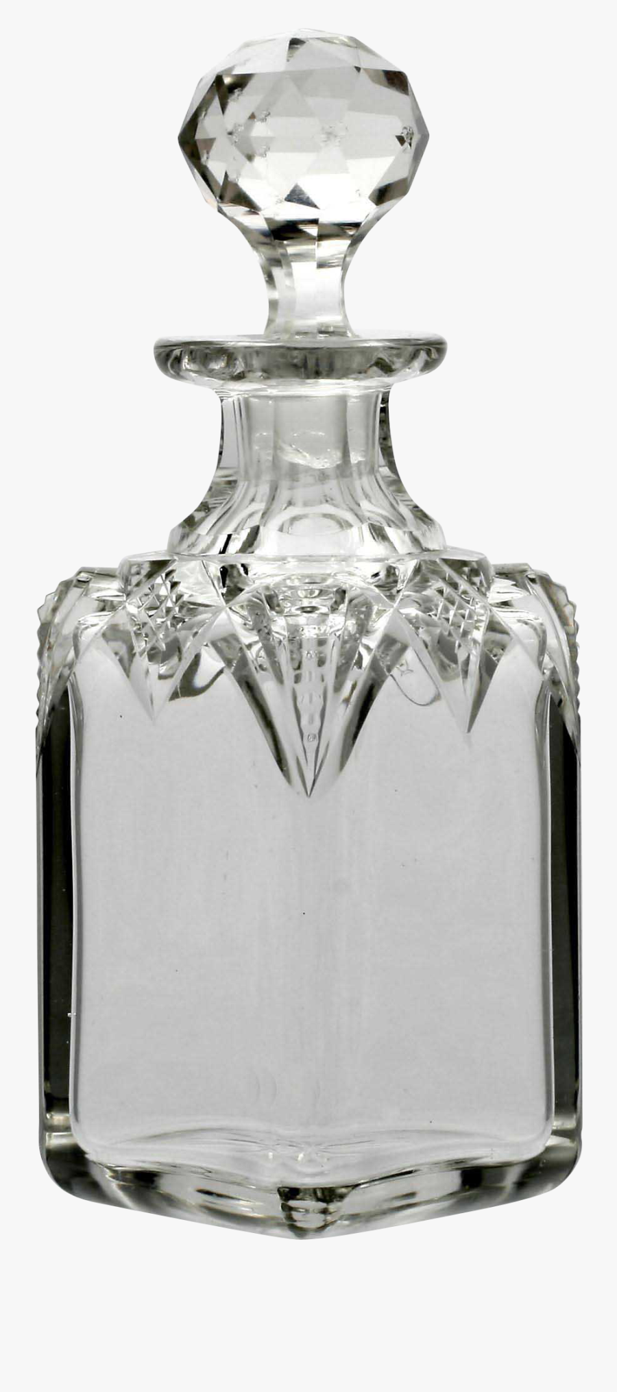 Clip Art Brilliant Cut Glass Antique - Crystal Glass Perfume Bottle, Transparent Clipart