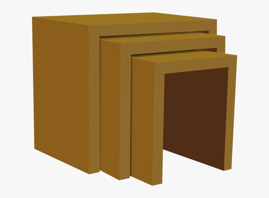 Nesting Table - Table, Transparent Clipart