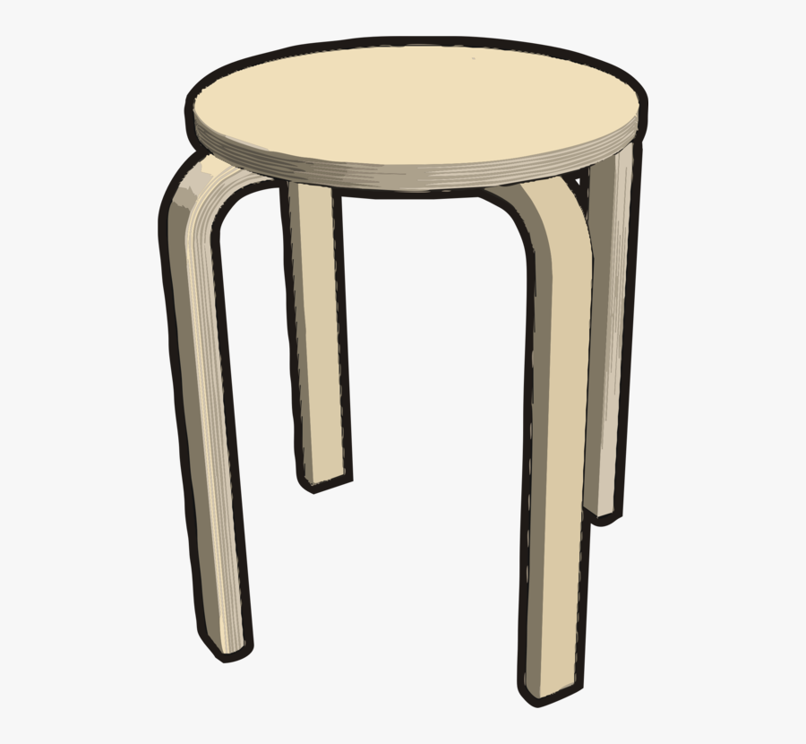 Angle,stool,end Table - Stool Clipart Black And White, Transparent Clipart