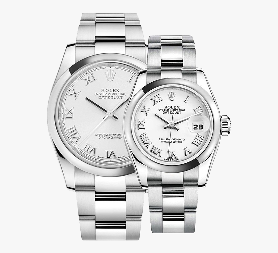 Tables Form Couple Men Watch Rolex Submariner Clipart - Rolex Datejust 36 116200, Transparent Clipart
