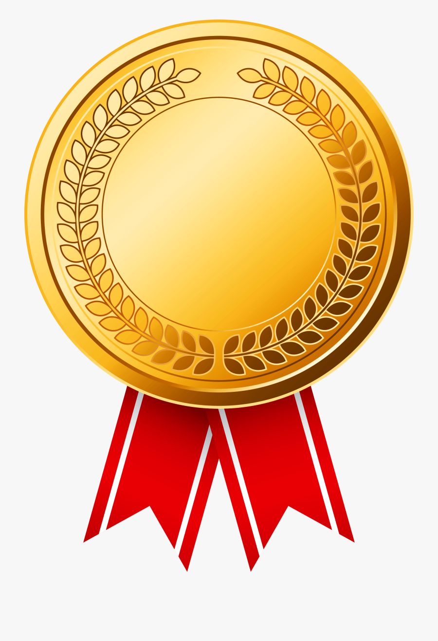Gold Medal, Transparent Clipart