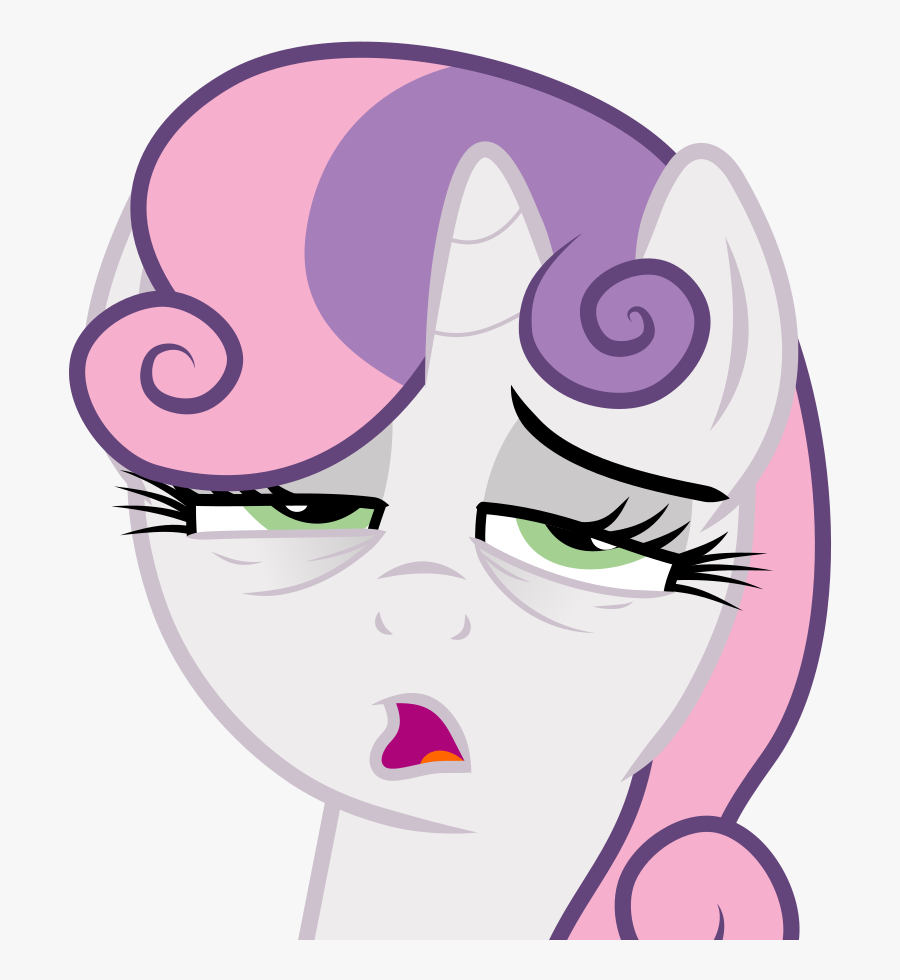 Transparent Makeup Artist Clipart - Sweetie Belle Tired, Transparent Clipart