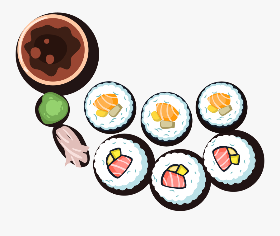 Sushi Onigiri Japanese Cuisine Clip Art, Transparent Clipart