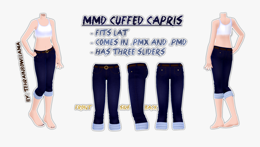 Transparent Sliders Clipart - Mmd Sweatpants, Transparent Clipart