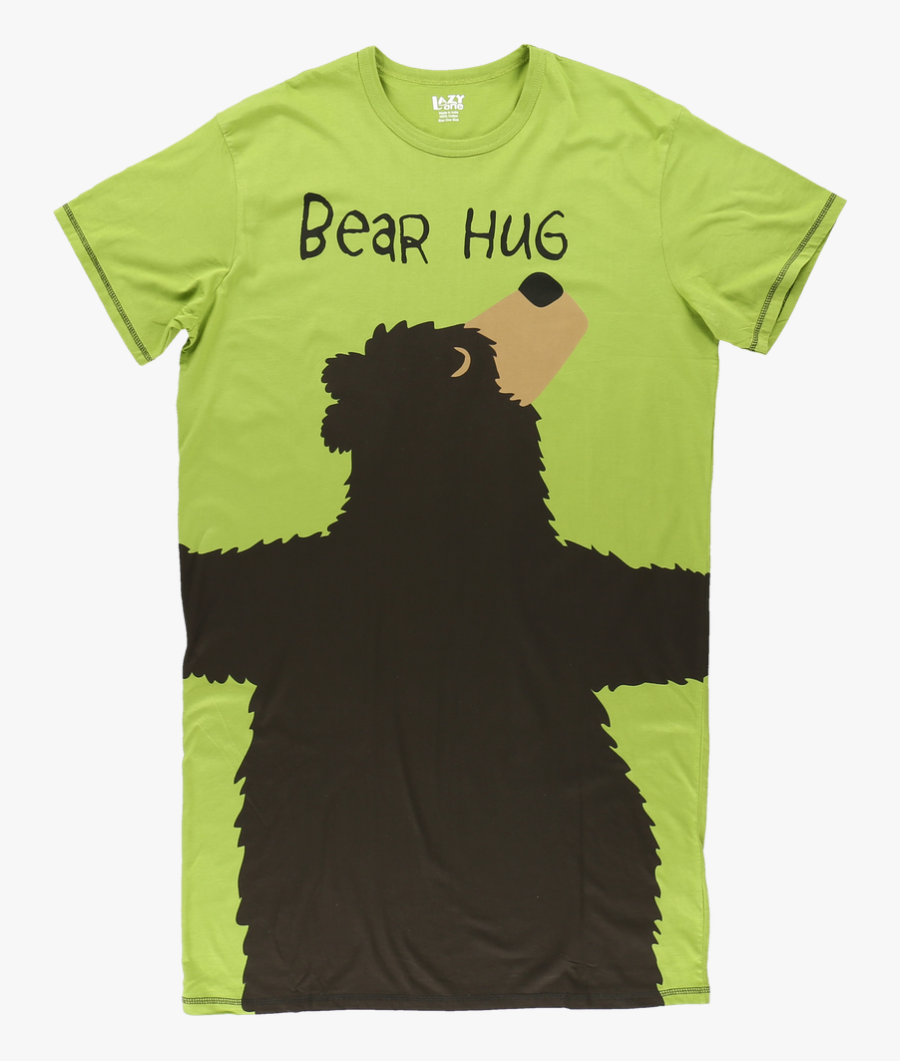 Bear Hug Nightshirt - Bear Hug Shirt, Transparent Clipart
