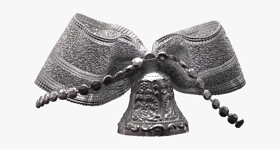 Silver Bell Png - Transparent Silver Christmas Png, Transparent Clipart