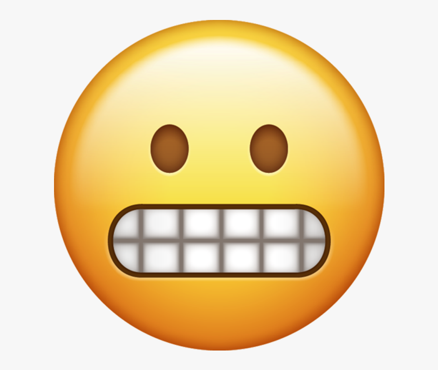 Grimacing Emoji  Png Transparent Background Grin Emoji  
