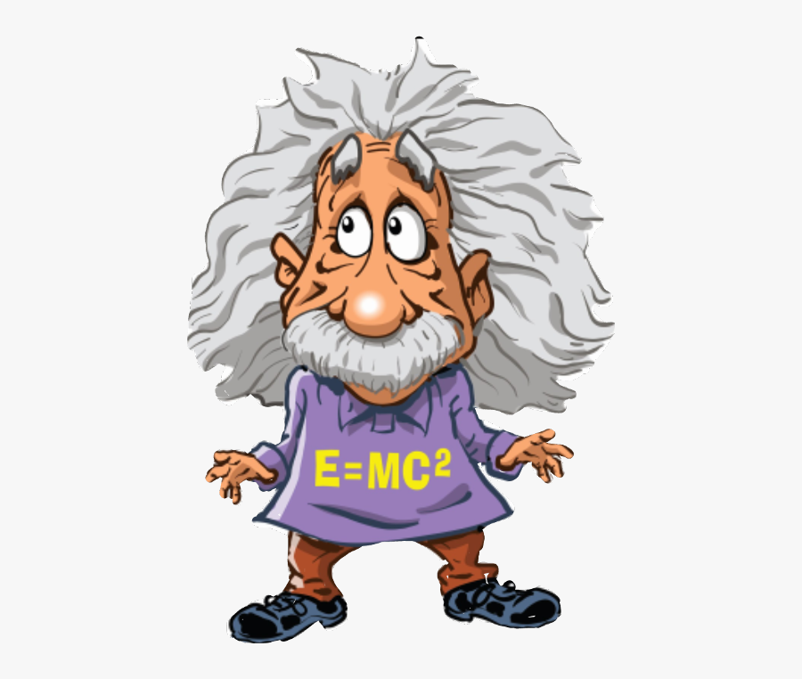 Cartoon Albert Einstein Clipart, Transparent Clipart