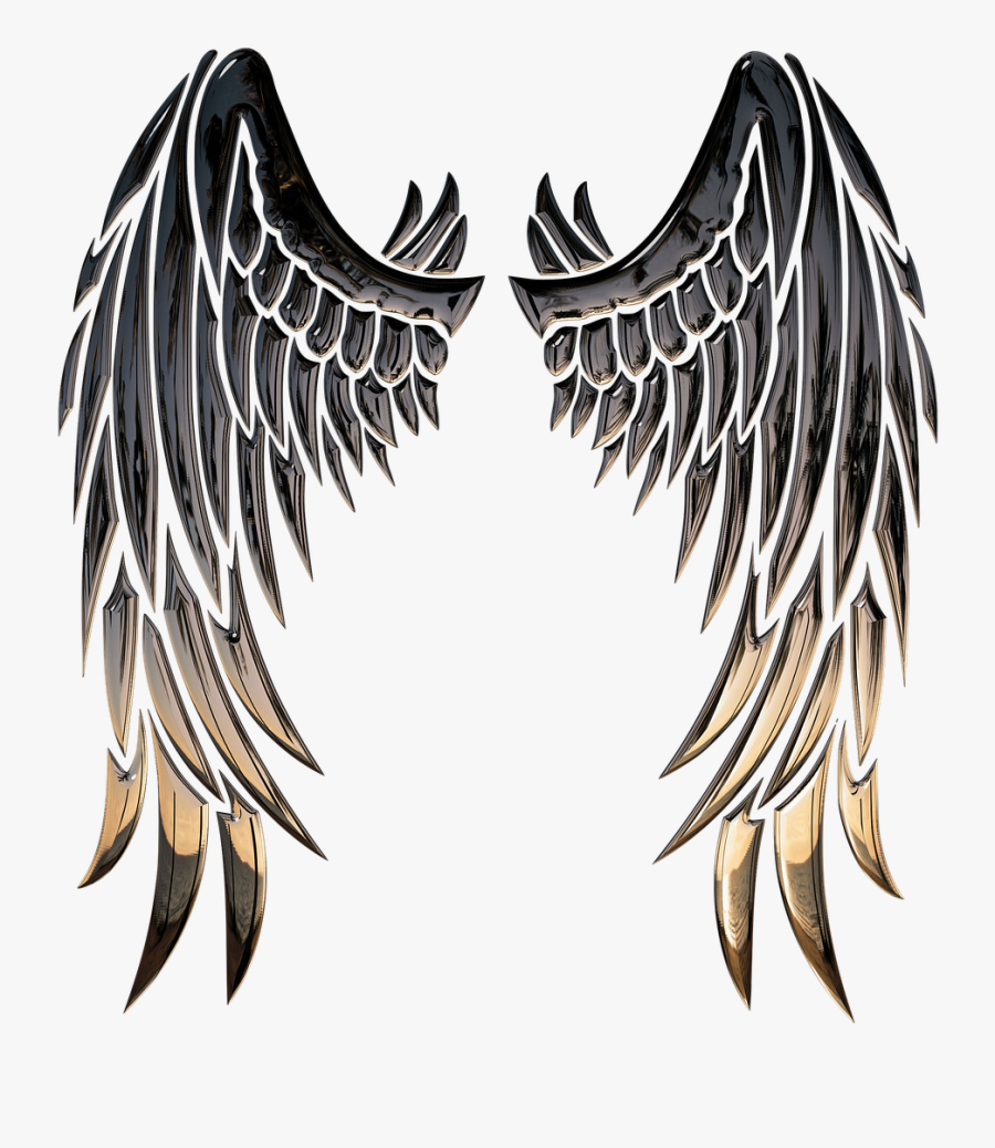 Guardian Angel Angel Wings Stencil, Transparent Clipart