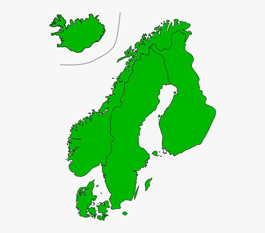 Map Of Scandinavia, Transparent Clipart