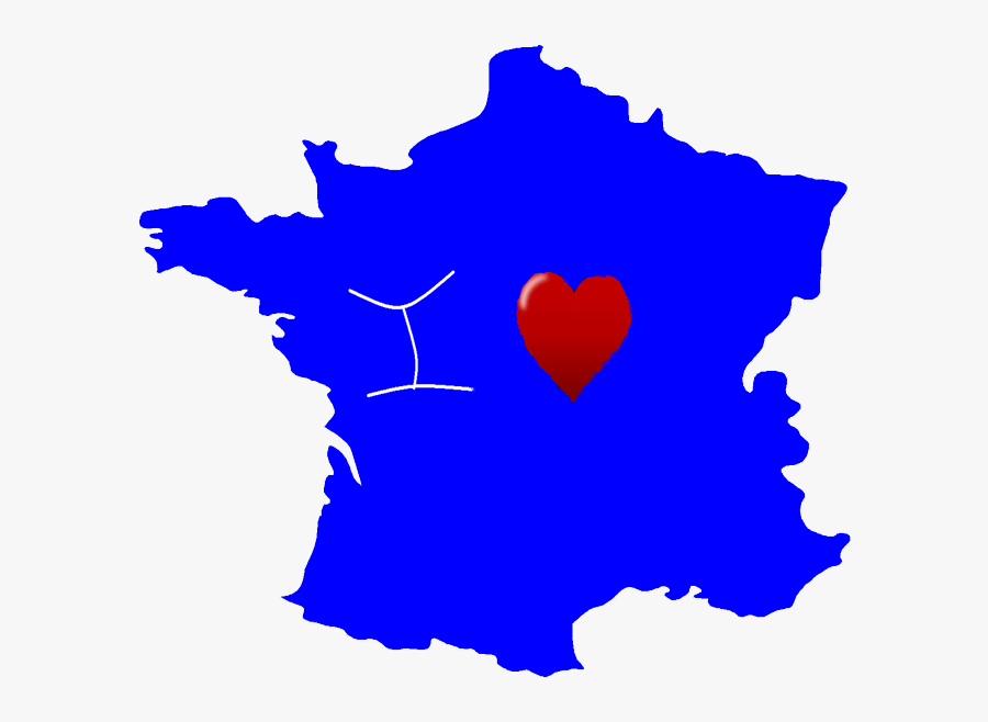 I Love France Free Png Image - Centre Val De Loire Map, Transparent Clipart