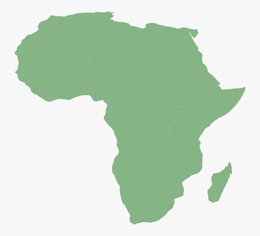 Transparent Video Projector Clipart - Map Of Africa, Transparent Clipart