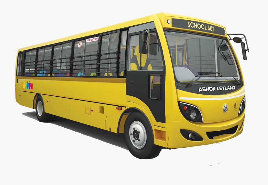 School Bus Ashok Leyland , Transparent Cartoons, Transparent Clipart