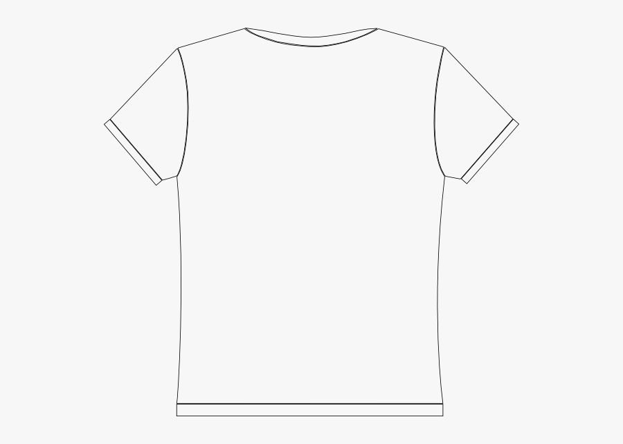 T Shirts Clip Art - Back T Shirt Template, Transparent Clipart