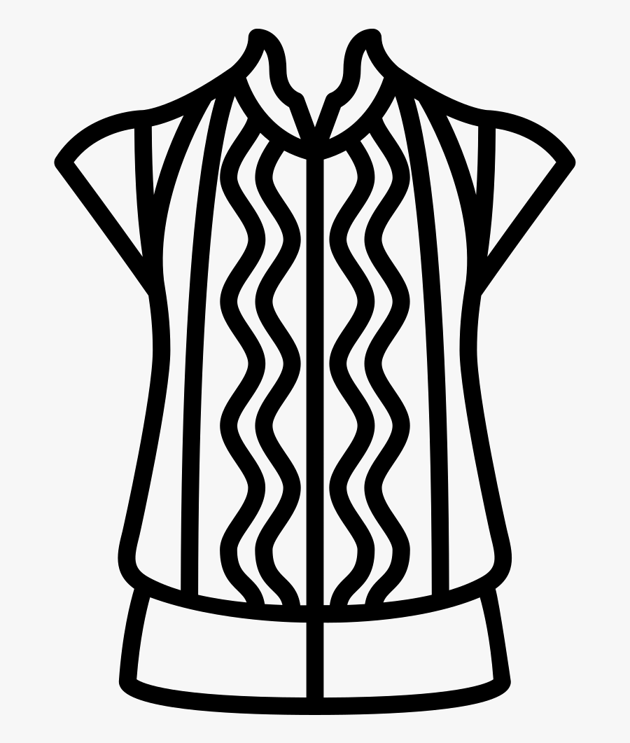Chiffon Suffle Svg Png - Blouse Icon, Transparent Clipart