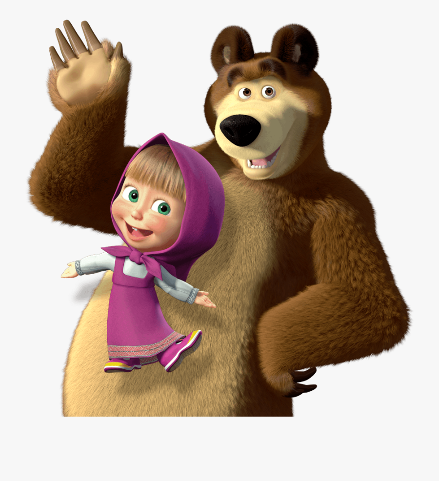 Baby Shower Niño - Masha And The Bear Character, Transparent Clipart