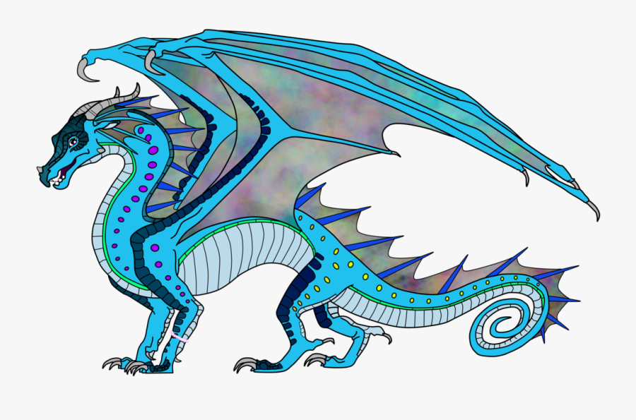 Rain/seawing For Kawaiiaquariusdragon By Lunarnightmares981 - Wings Of Fire Rain Wing, Transparent Clipart