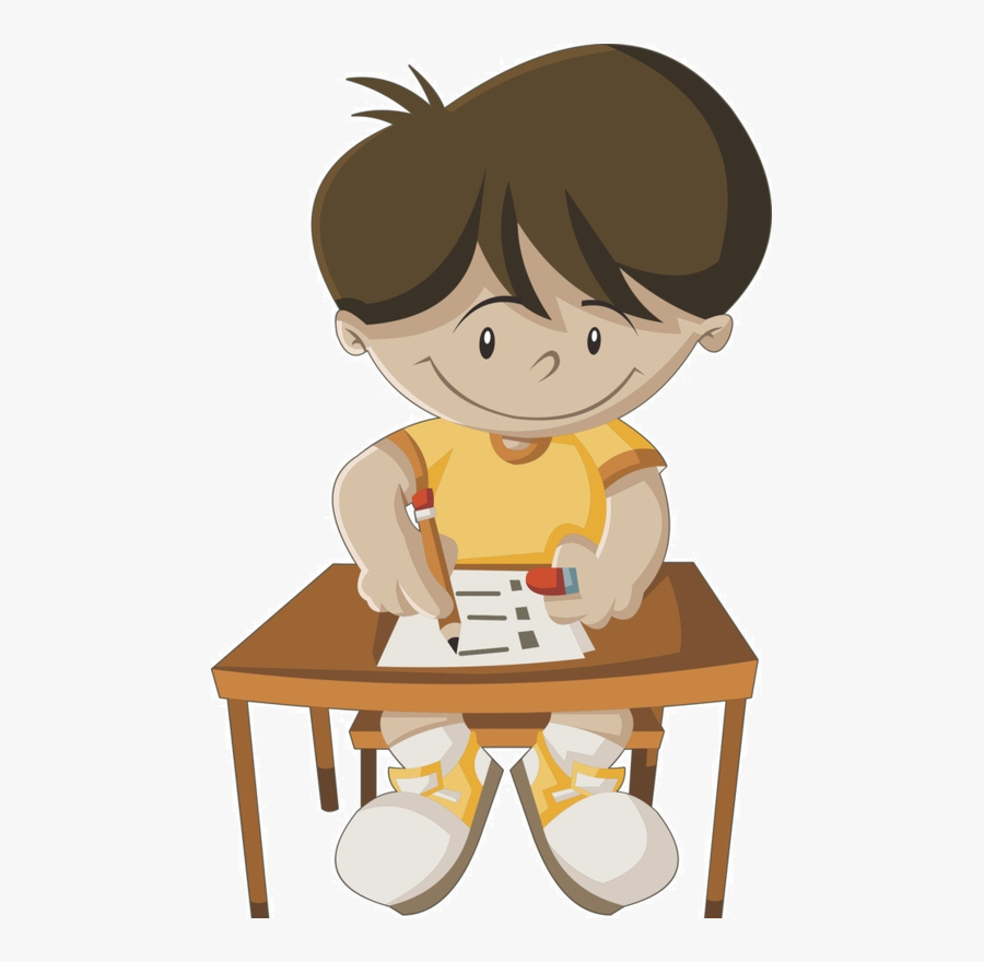 Transparent Behave Clipart - Draw A Reading Boy, Transparent Clipart