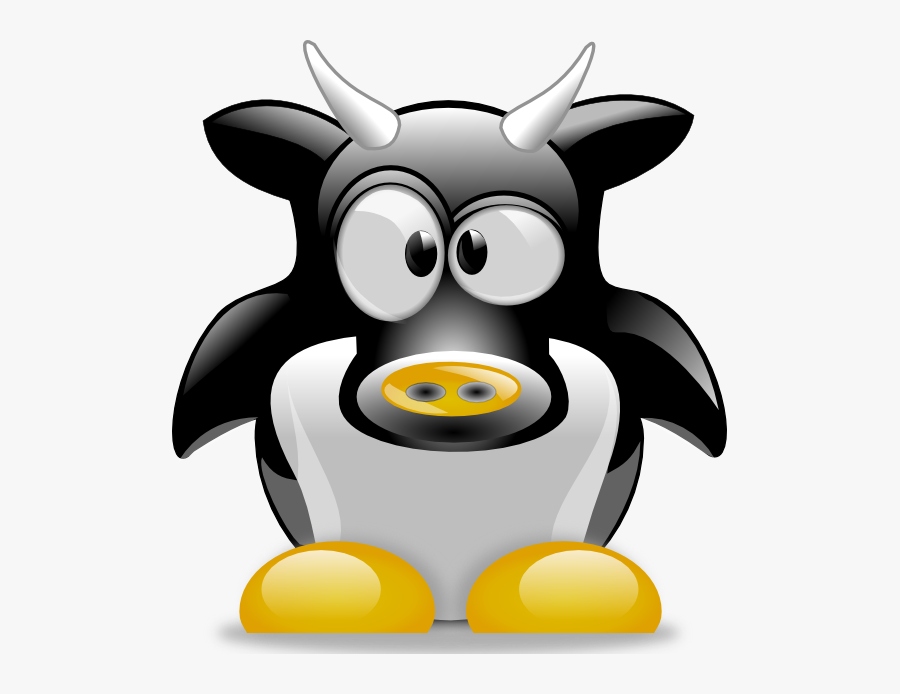 Cow Tux 1 555px - Clip Art Time Keeper, Transparent Clipart