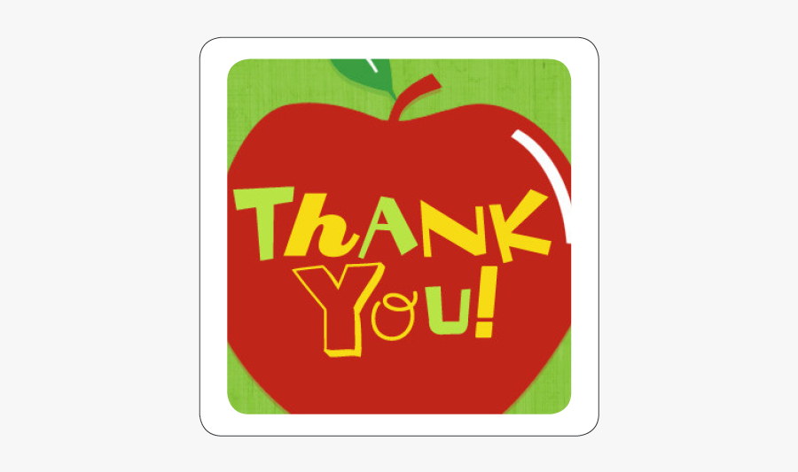 Big Teacher Appreciation Icon - Thank You Apple, Transparent Clipart