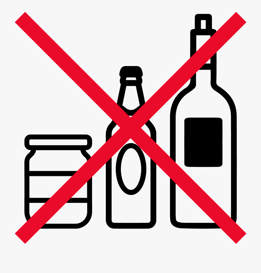 Unfortunately We Cannot Accept Glass Right Now Clipart - No Glass Recycling, Transparent Clipart