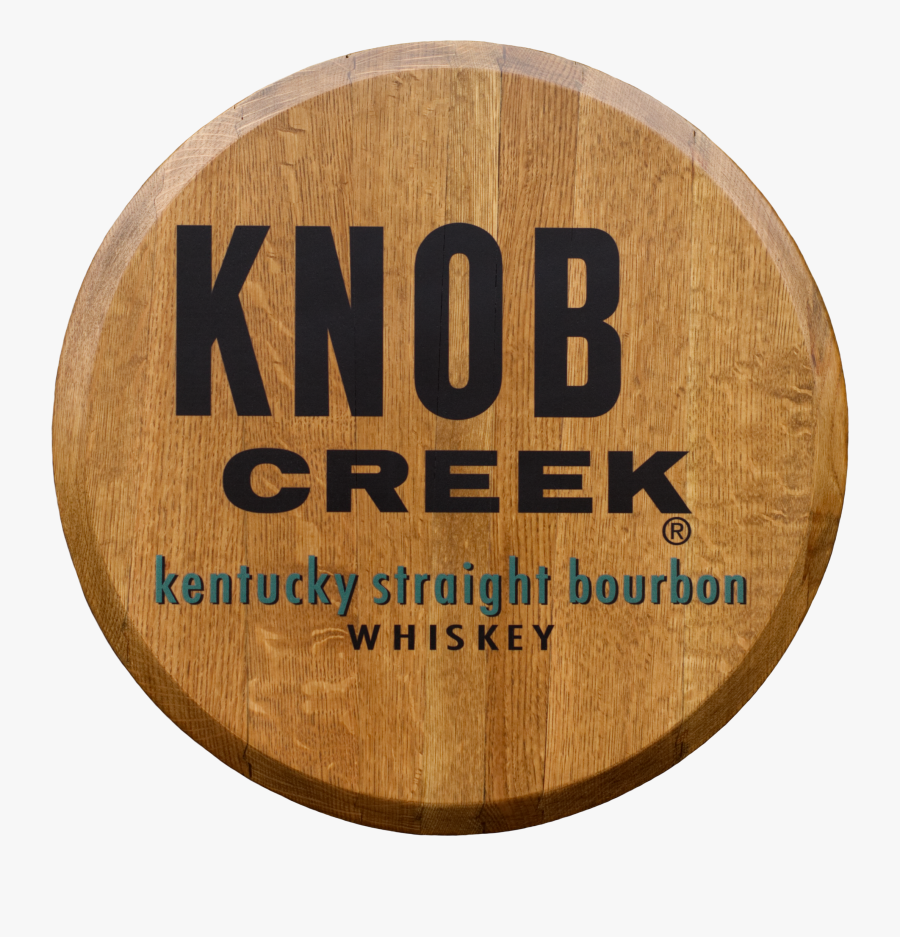 Knob Creek Printed Barrel Head, Transparent Clipart
