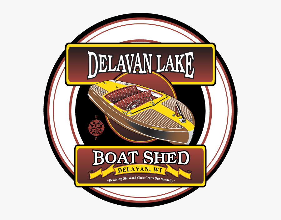 Delavan Lake Boat Shed Logo, Transparent Clipart