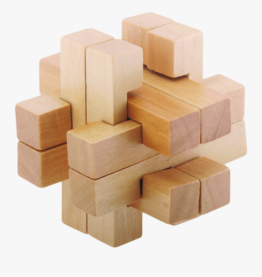 Square Wood Puzzle, Transparent Clipart