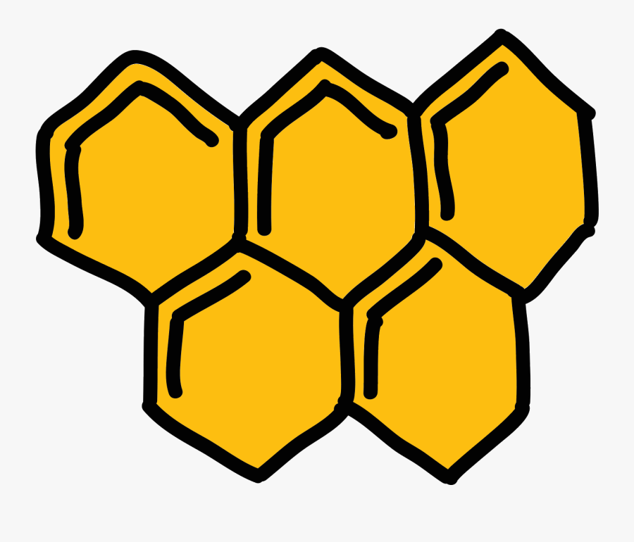 Single Clipart Honeycomb, Transparent Clipart