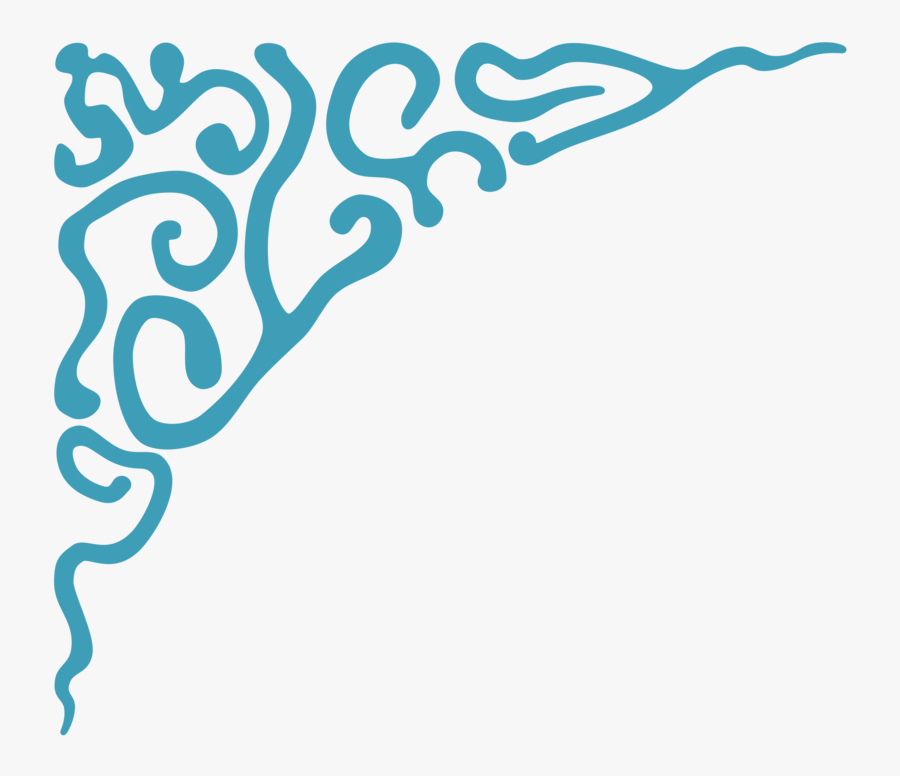 Area,text,graphic Design - Ornaments Blue Png, Transparent Clipart