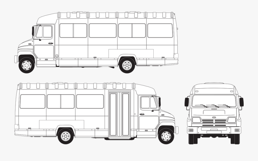 Bus, Transparent Clipart