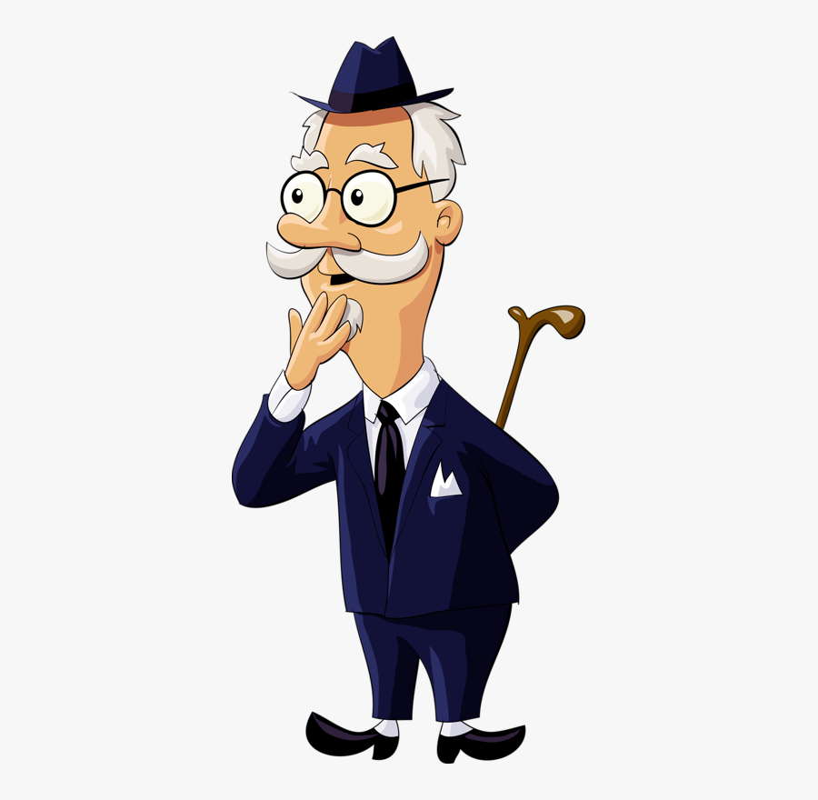 Cartoon Old Man Png, Transparent Clipart