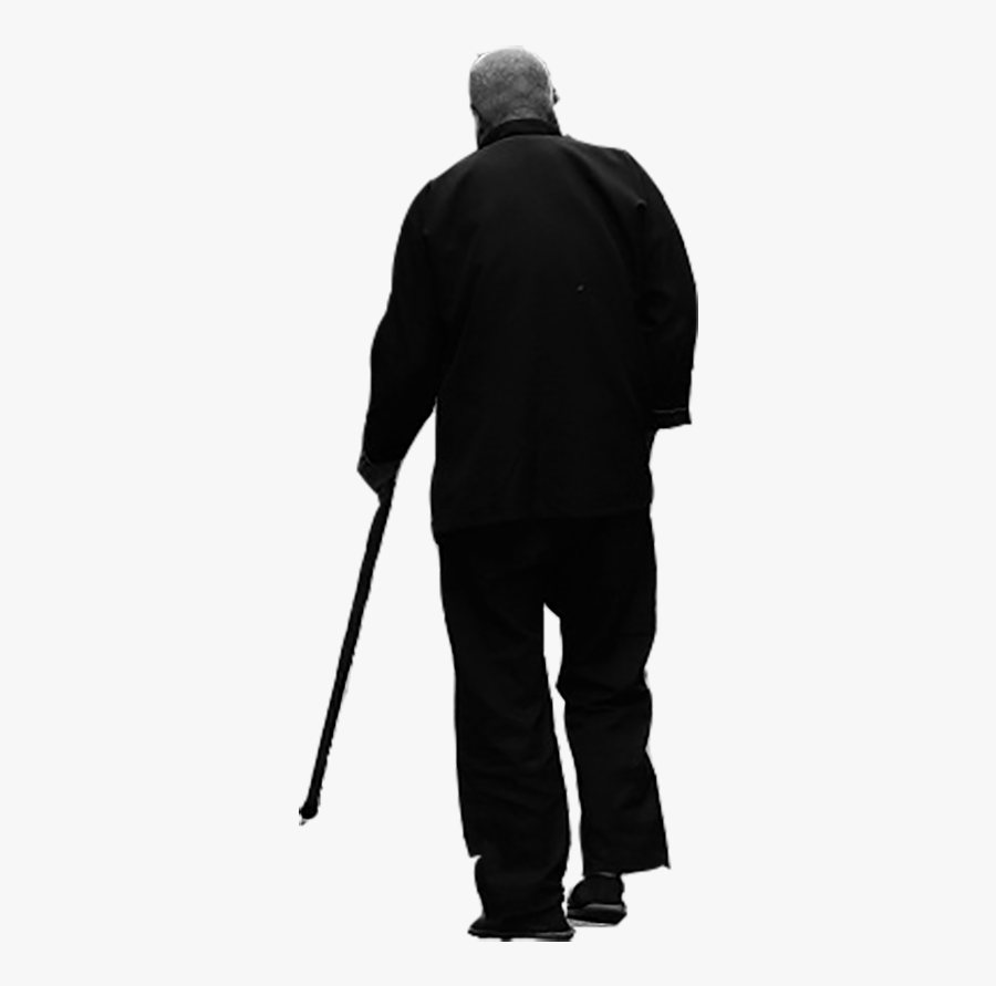 Silhouette Old Age - Old Man Silhouette Png, Transparent Clipart