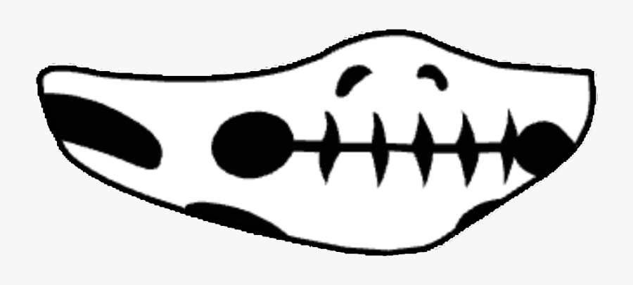 #mask #cool #skeleton #gacha #gachalife #gachaverse - Gacha Life Face Mask, Transparent Clipart