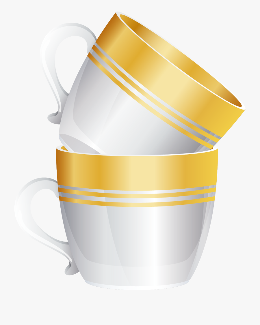 Golden Coffee Gold Cup Edge Concacaf Two Clipart - Teacup, Transparent Clipart