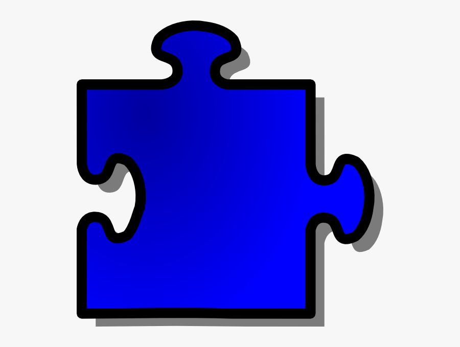 Blue Puzzle Pieces Clip Art, Transparent Clipart