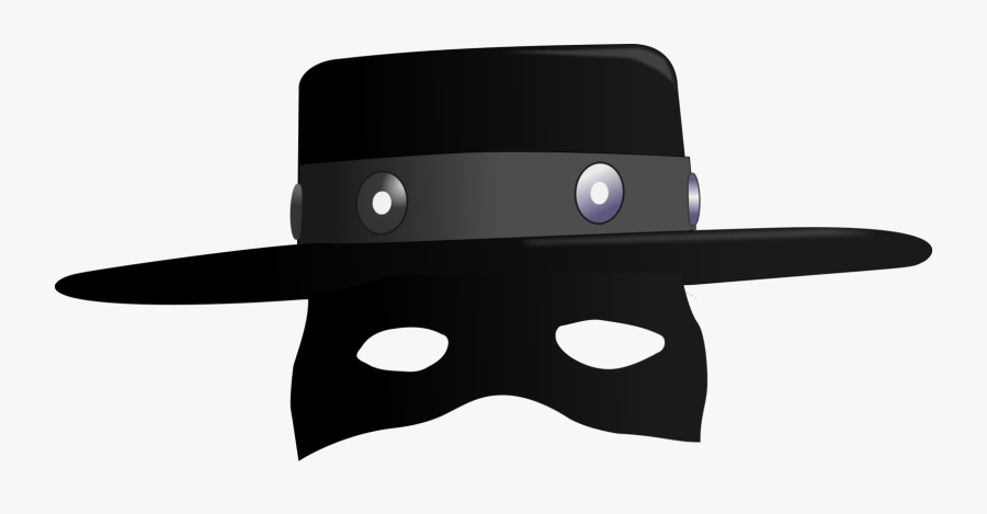 Headgear,zorro,hat - Zorro Mask Clipart, Transparent Clipart