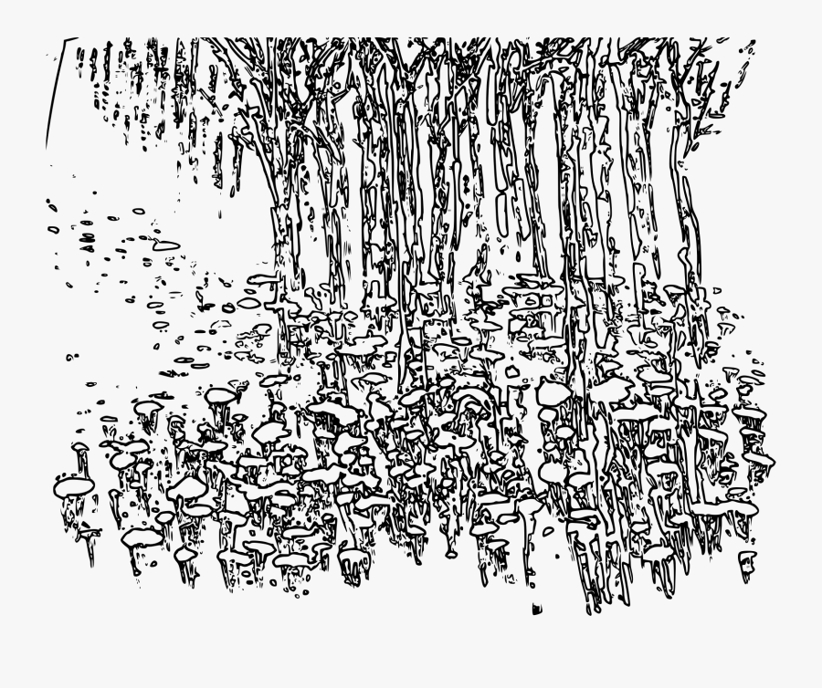 Chinese Ink Painting Tree Edge Clip Arts - Ink Wash Painting, Transparent Clipart