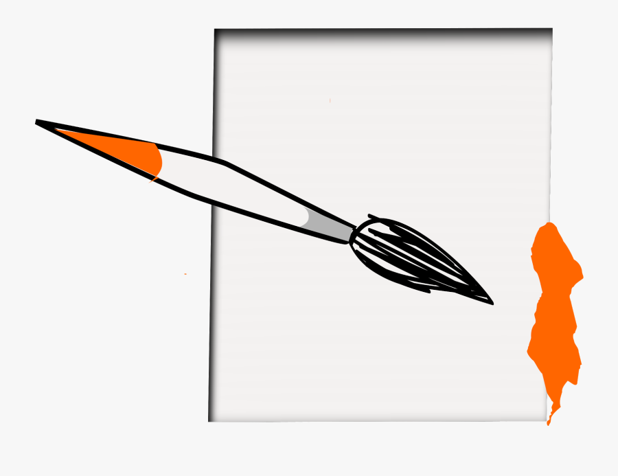 Weapon,angle,ranged Weapon - Pincel Y Una Hoja, Transparent Clipart