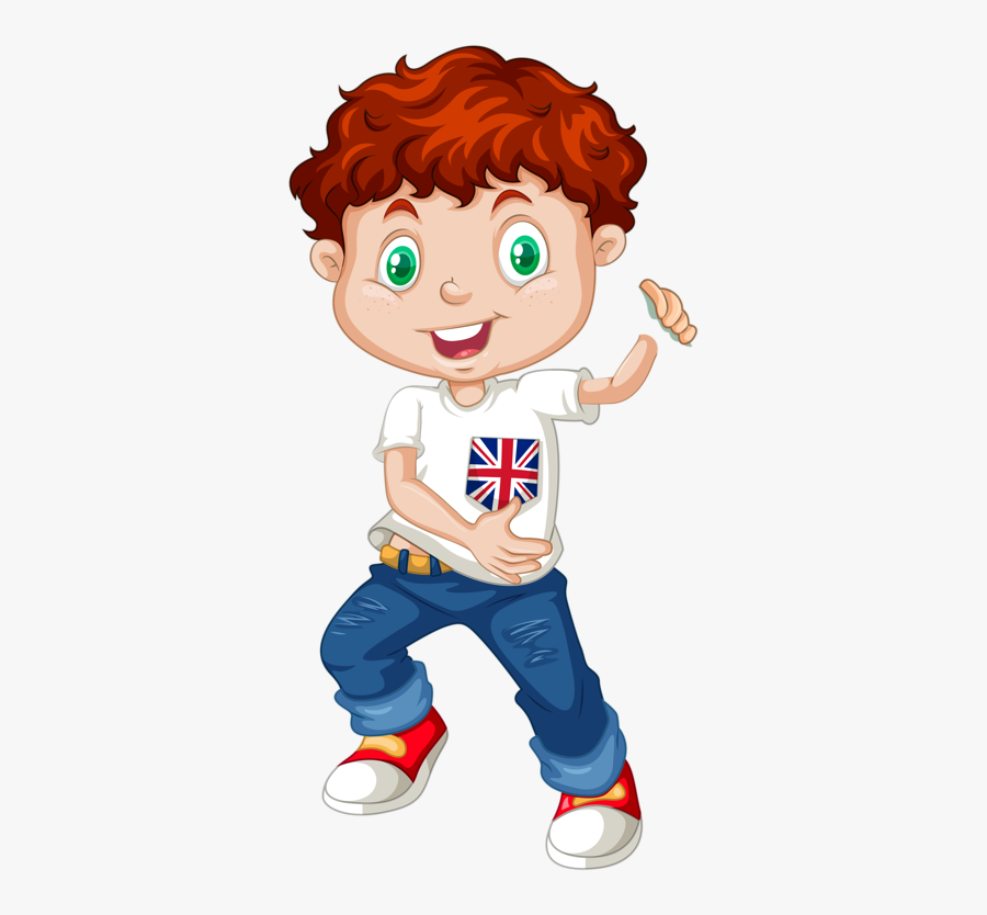 Young Clipart Nice Kid - English Boy And Girl, Transparent Clipart