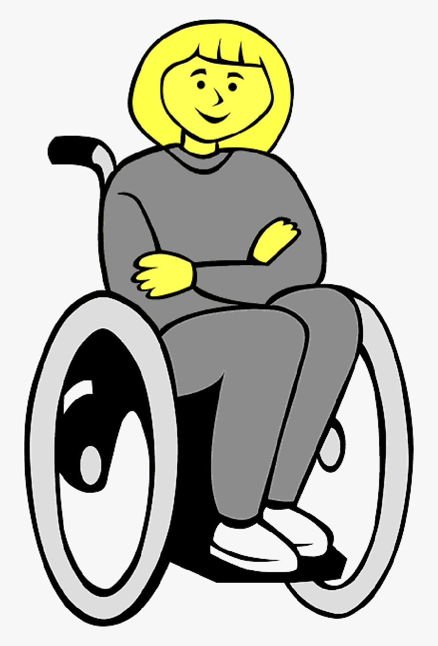 Old, Student, Drawing, People, Boy, Man, Kid, Lady - Person In Wheelchair Clipart, Transparent Clipart