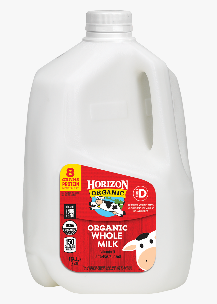 Horizon Organic Whole Milk, 1 Gal - Horizon Organic Milk, Transparent Clipart