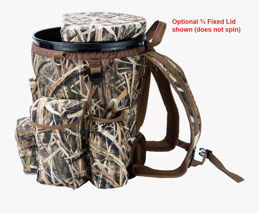 Clip Art 5 Gallon Bucket Backpack - Duck Hunting Bucket Cover, Transparent Clipart