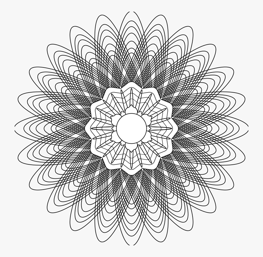 Guilloche Rosette - Draw Prize, Transparent Clipart