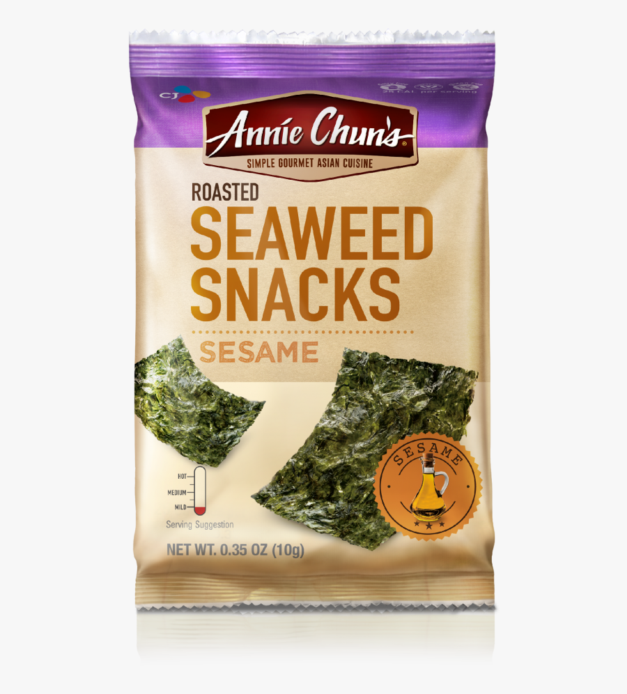 Sesame - Annie Chun's Sesame Seaweed Snacks, Transparent Clipart